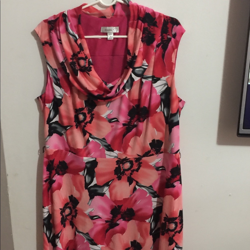 Pink floral dress